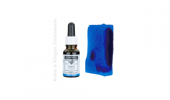 Zeichentusche Phthaloblau, pigment ink * Rohrer & Klingner 