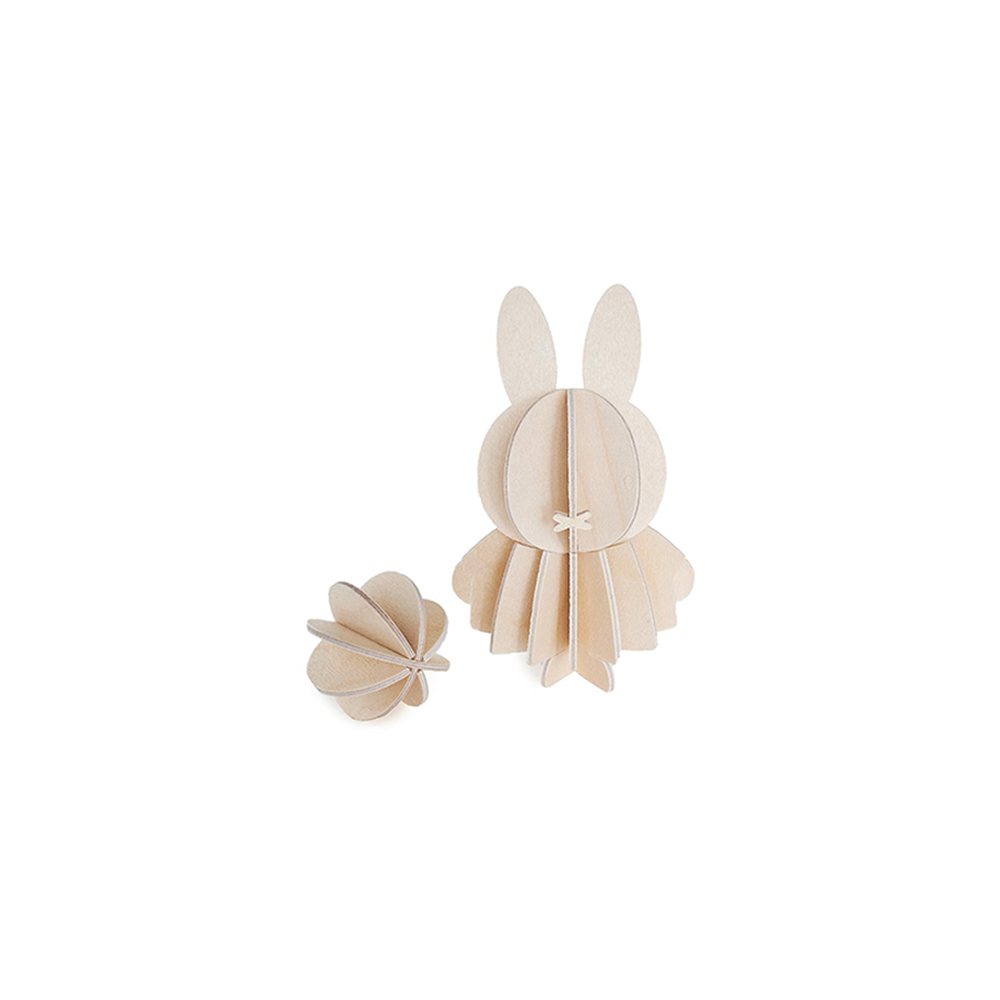 56. Miffy & ball * 3D puzzle card * LOVI