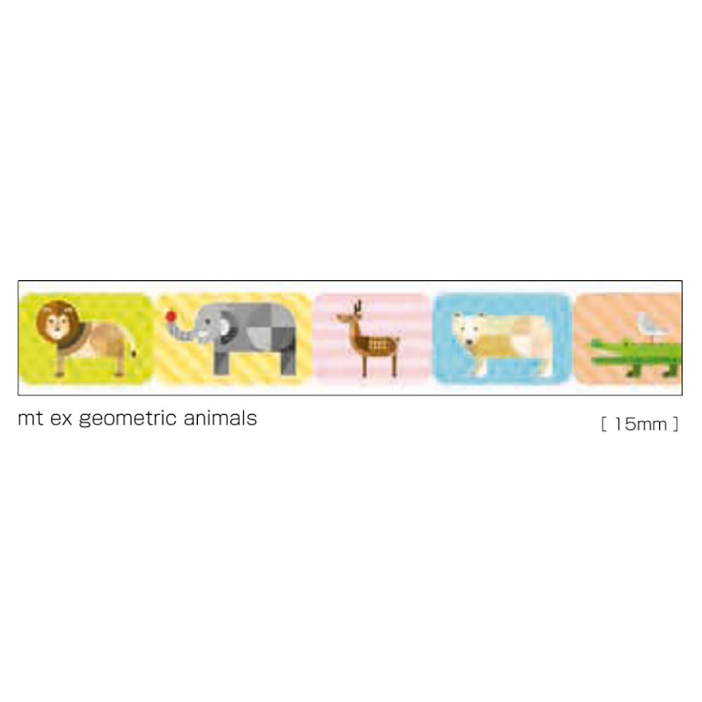 P182 * Geometric Animals * MT masking tape