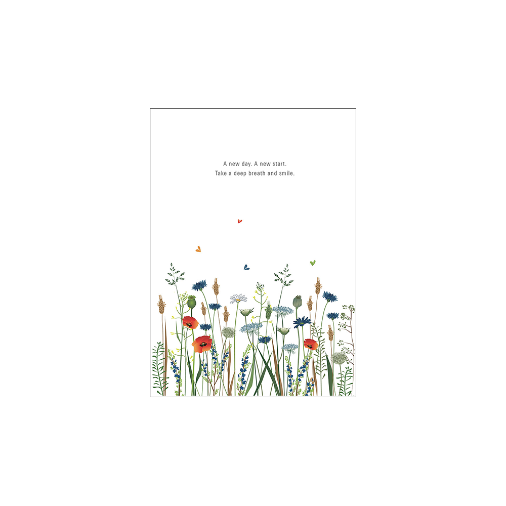 063. A new day. A new start. Take a deep breath and smile* Studio Mira greeting cards