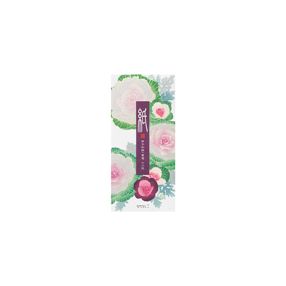 60.3 Flowering Kale Wreath Message Pad * Midori