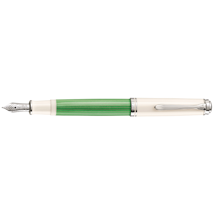 Kinematica Indringing Narabar Souverän 605 Green- White Special Edition fountain pen * Pelikan - Pelikan  - Writing instruments - Detail - Sakura Fountain Pen Gallery
