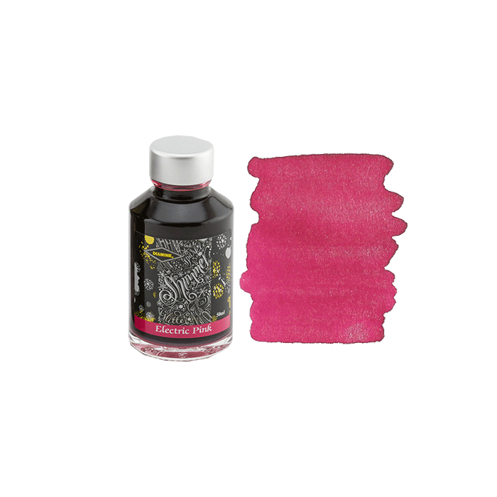Electric Pink shimmer ink * Diamine