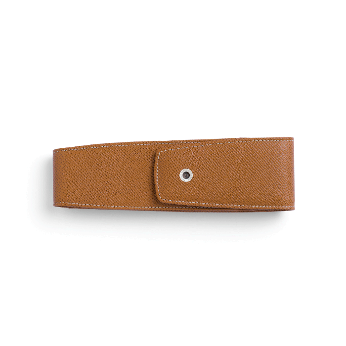 Pen pouch Epsom Cognac 2