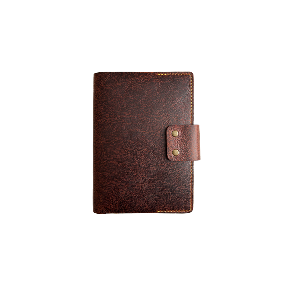 31MC Brown/Saffron Leather Book Cover * Kron