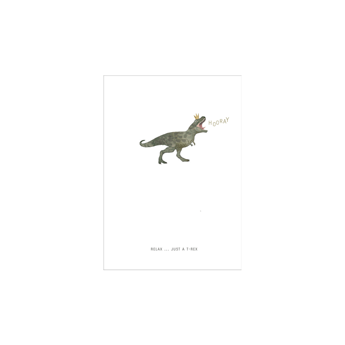 050. Relax ... just a t-rex * Studio Mira gift card