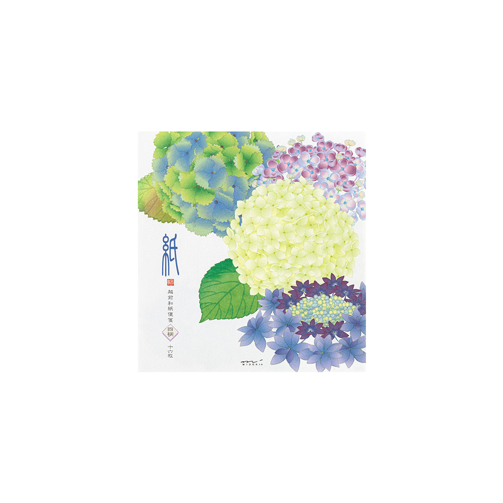50.1 Hortensia Briefpapier * Midori
