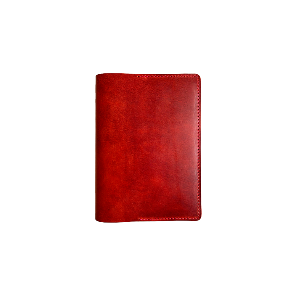 36TM Coral/Hazel Leather Book Cover * Kron