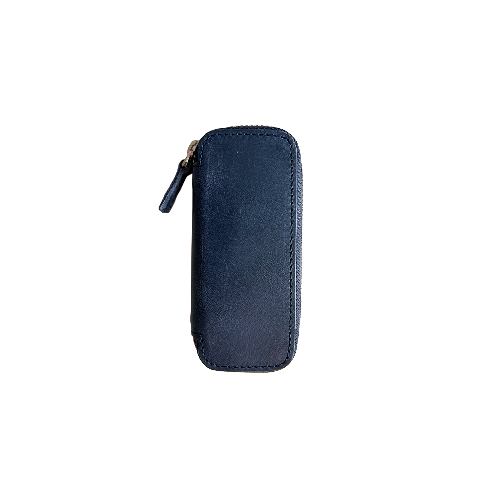 2 Pen Kaweco Crazy Horse Blue Pen Case * Galen Leather