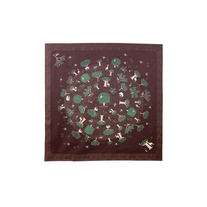 05. Mottainai Organic, Forest Brown 100cm * Musubi Furoshiki
