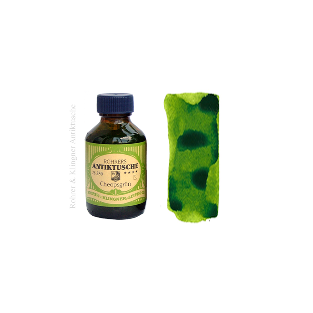 Antiktusche Cheopsgrün, pigment ink * Rohrer & Klingner 