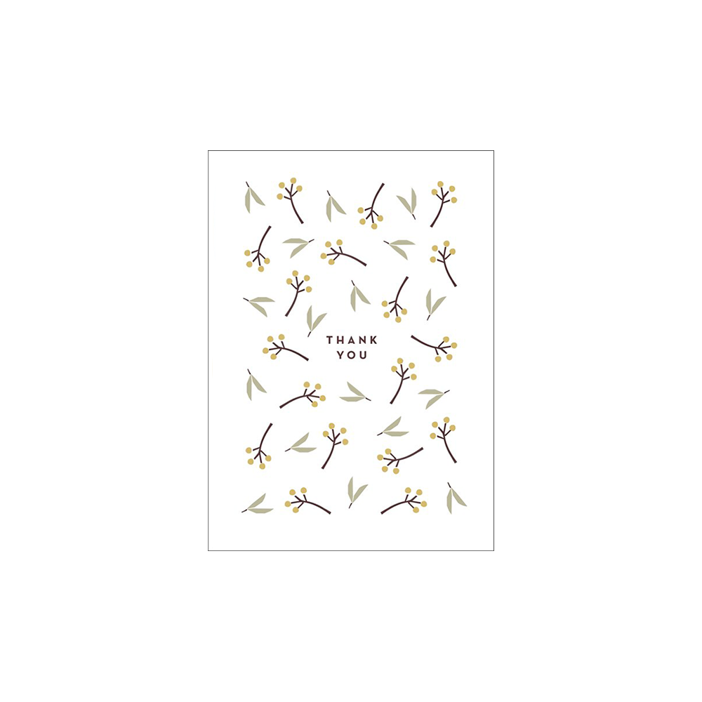 16. Thank you, Mimosa, greeting card * Michoucas Design