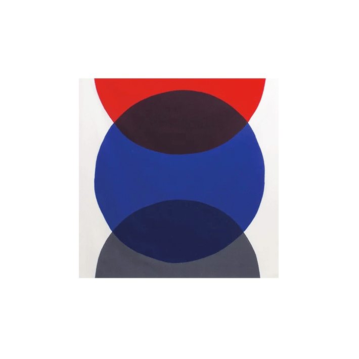 08. Organic, Circle blue 100cm * Musubi Furoshiki