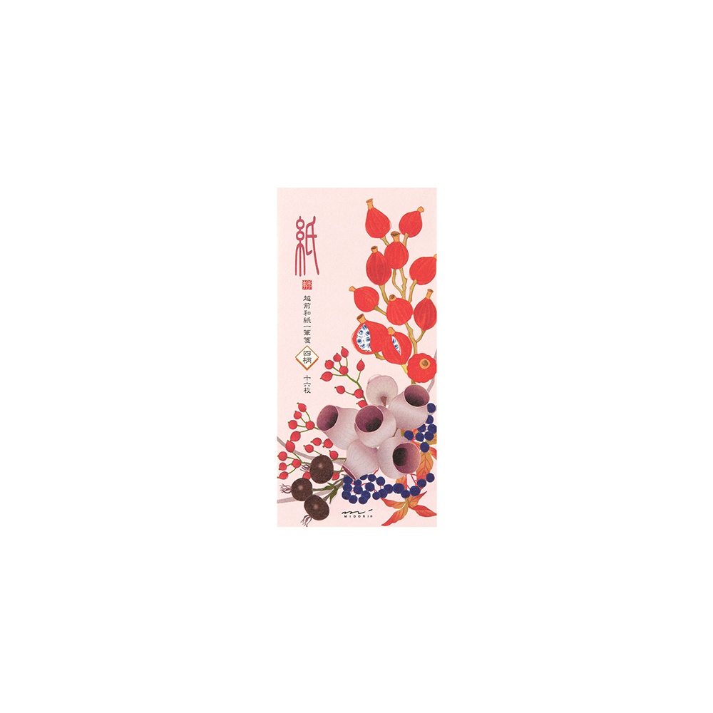 55.3 Autumn Wreath Message Pad * Midori