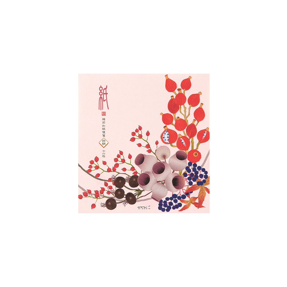 55.1 Autumn Wreath Letter Pad * Midori