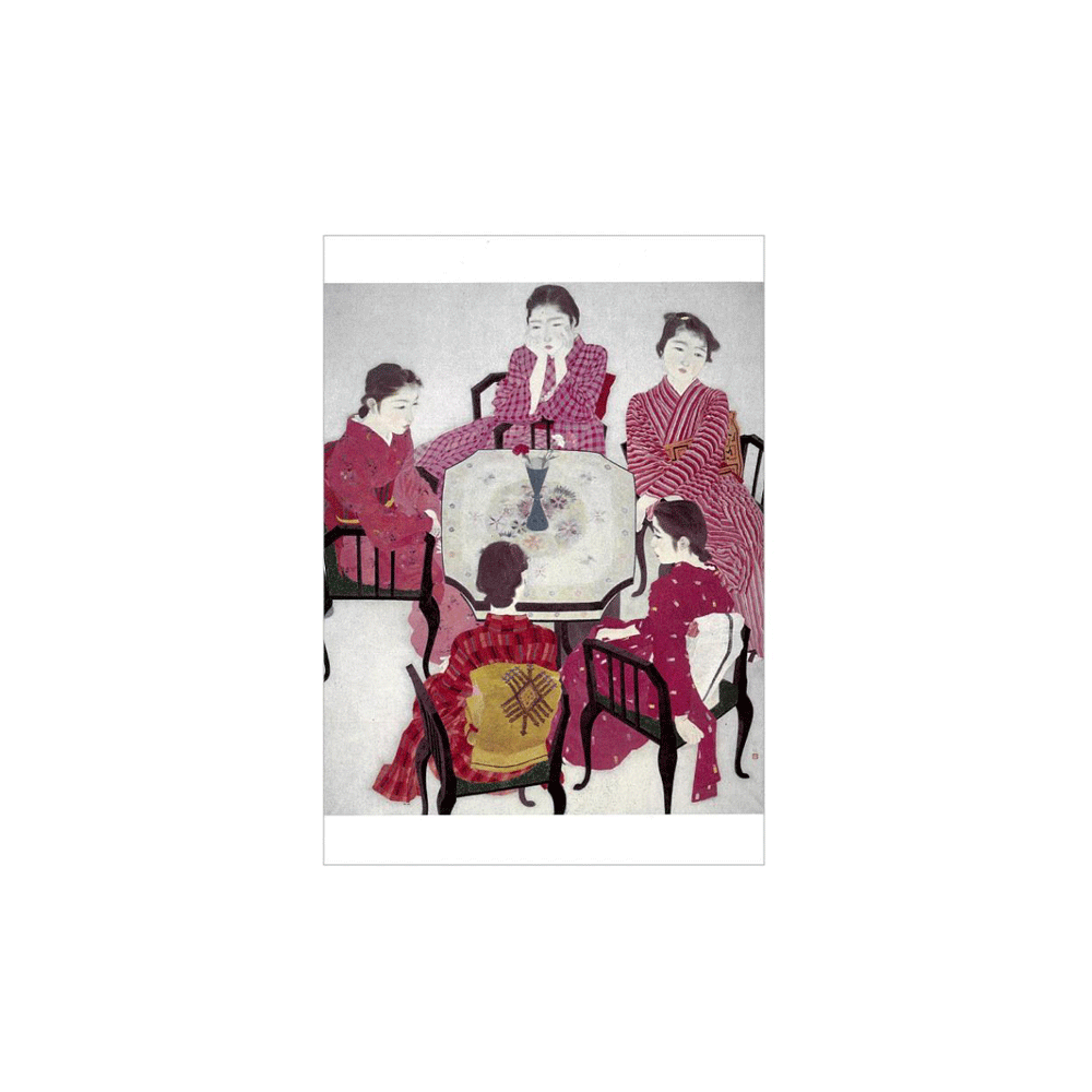 024. Red Clothes, Japanse postkaart * Benrido