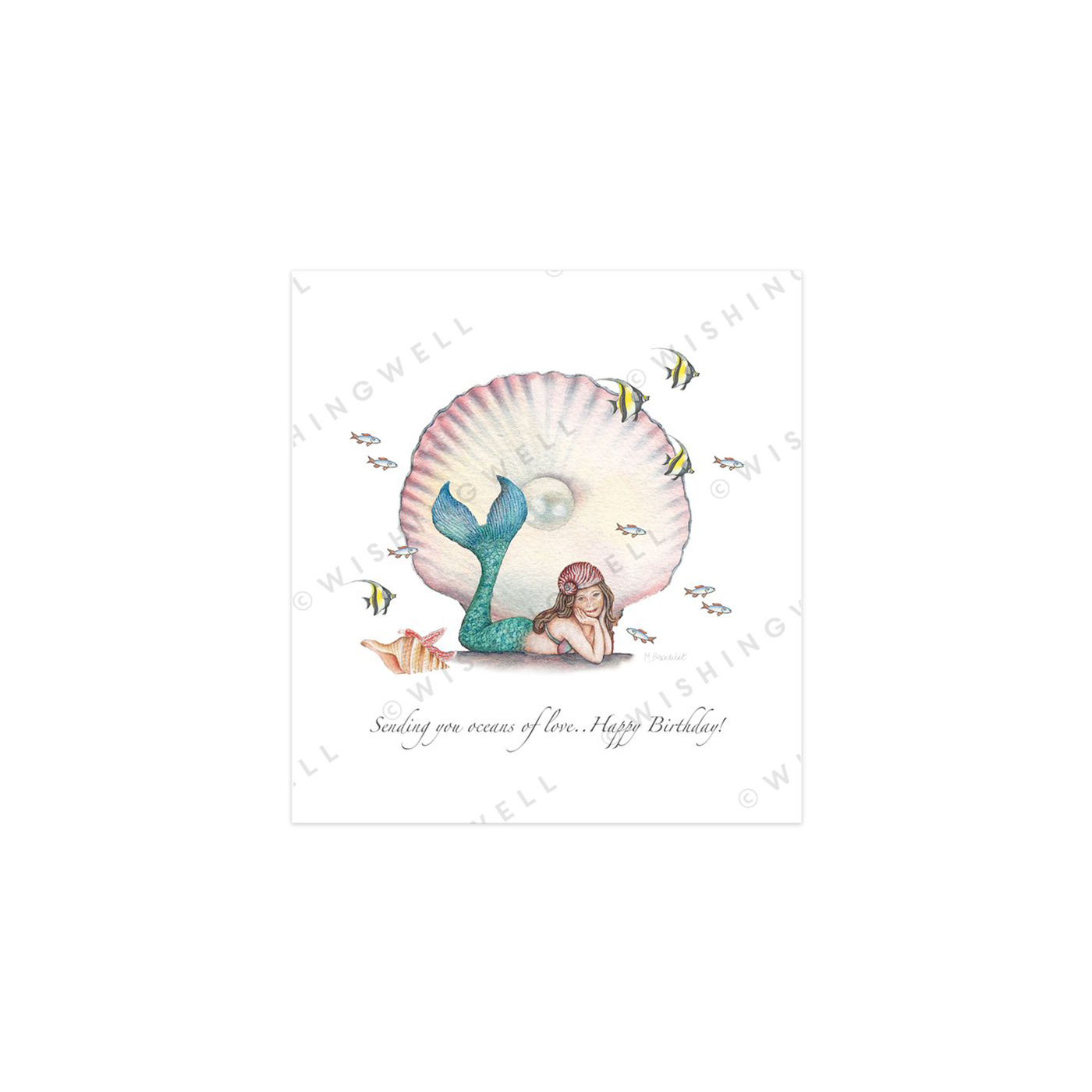 119. Mermaid, pearl * Wishingwell gift card