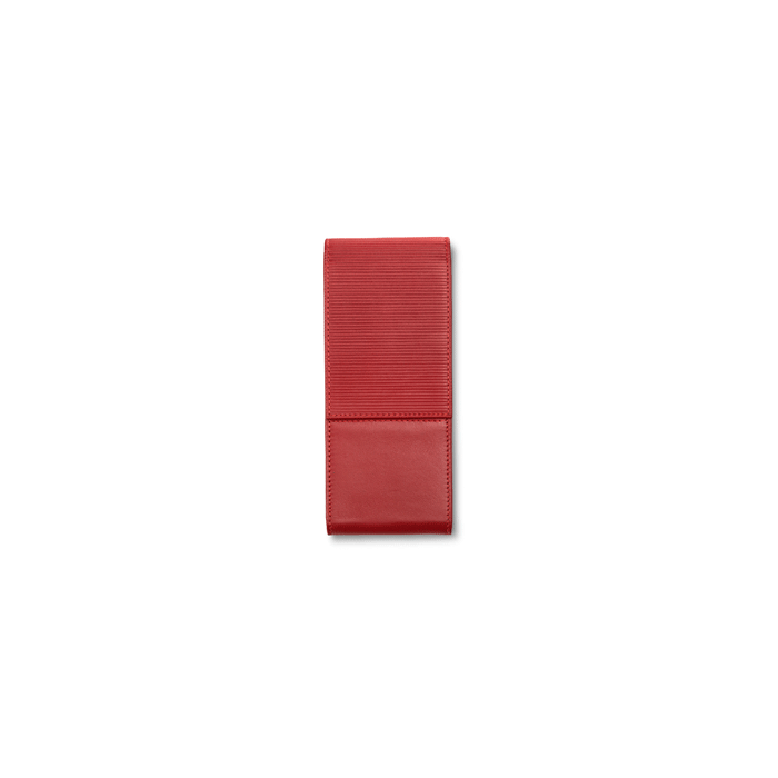 Lamy pen holder in red leather for 3 pens