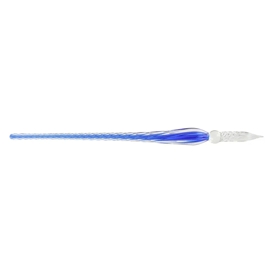 Glass pen twisted Night blue * J. Herbin