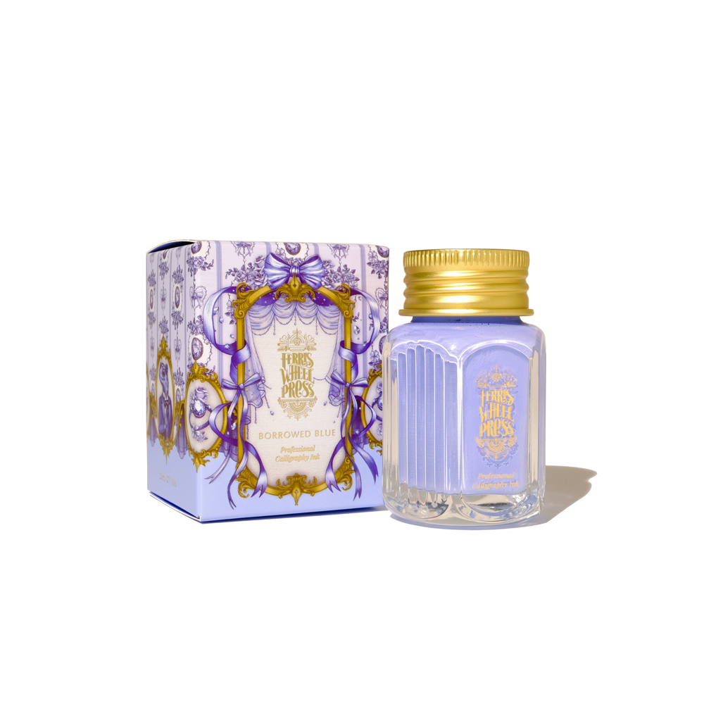 Borrowed blue, calligraphy ink 28ml * Ferris Wheel Press