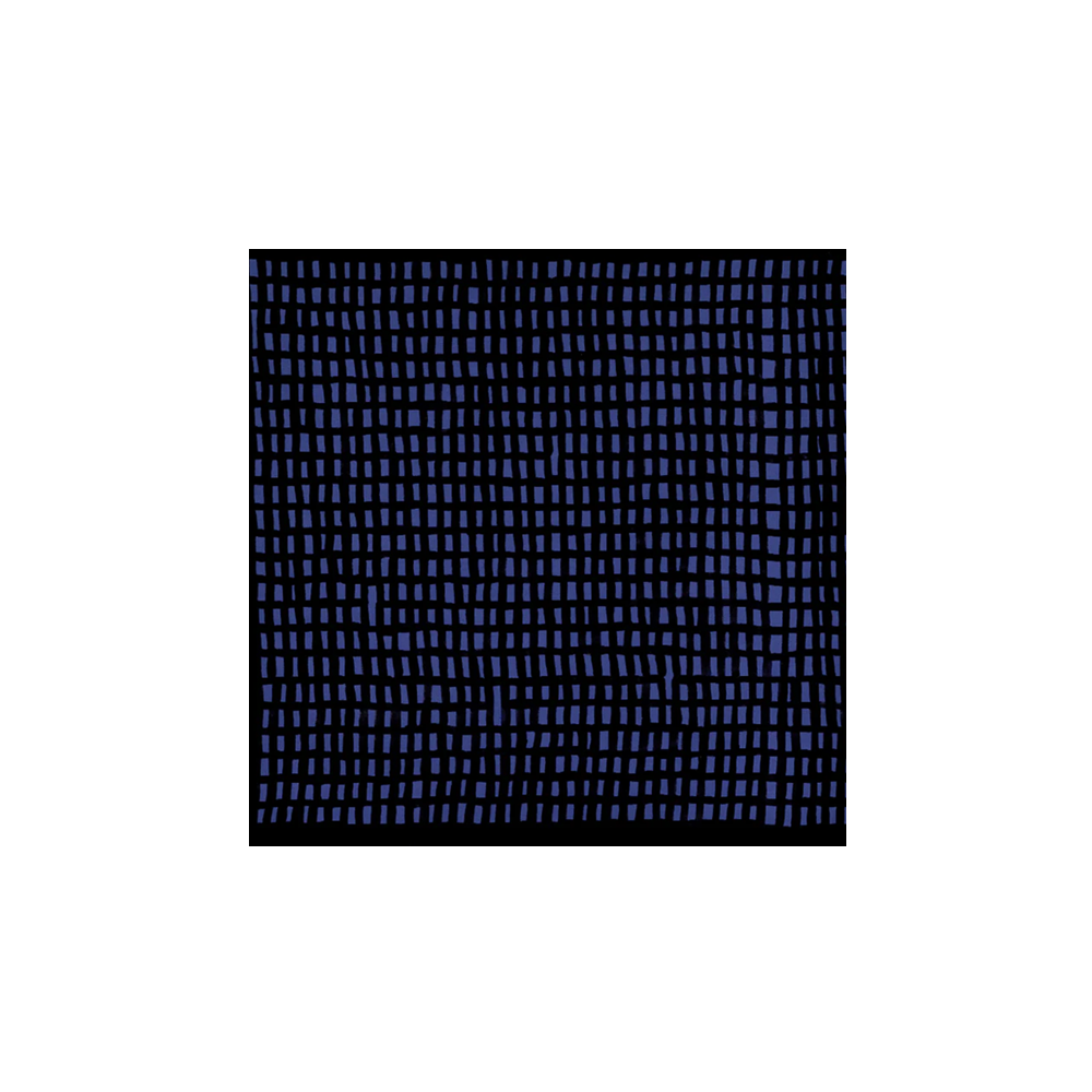 12. Minä Perhonen Organic Cotton Sora Check Black 70cm * Mususbi