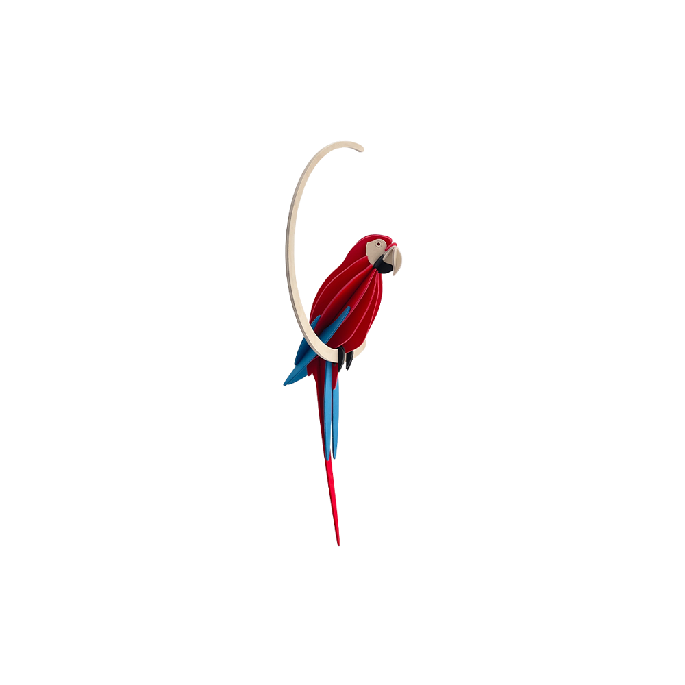 89. Scarlet Macaw 50cm * 3D Puzzelkaart * Lovi