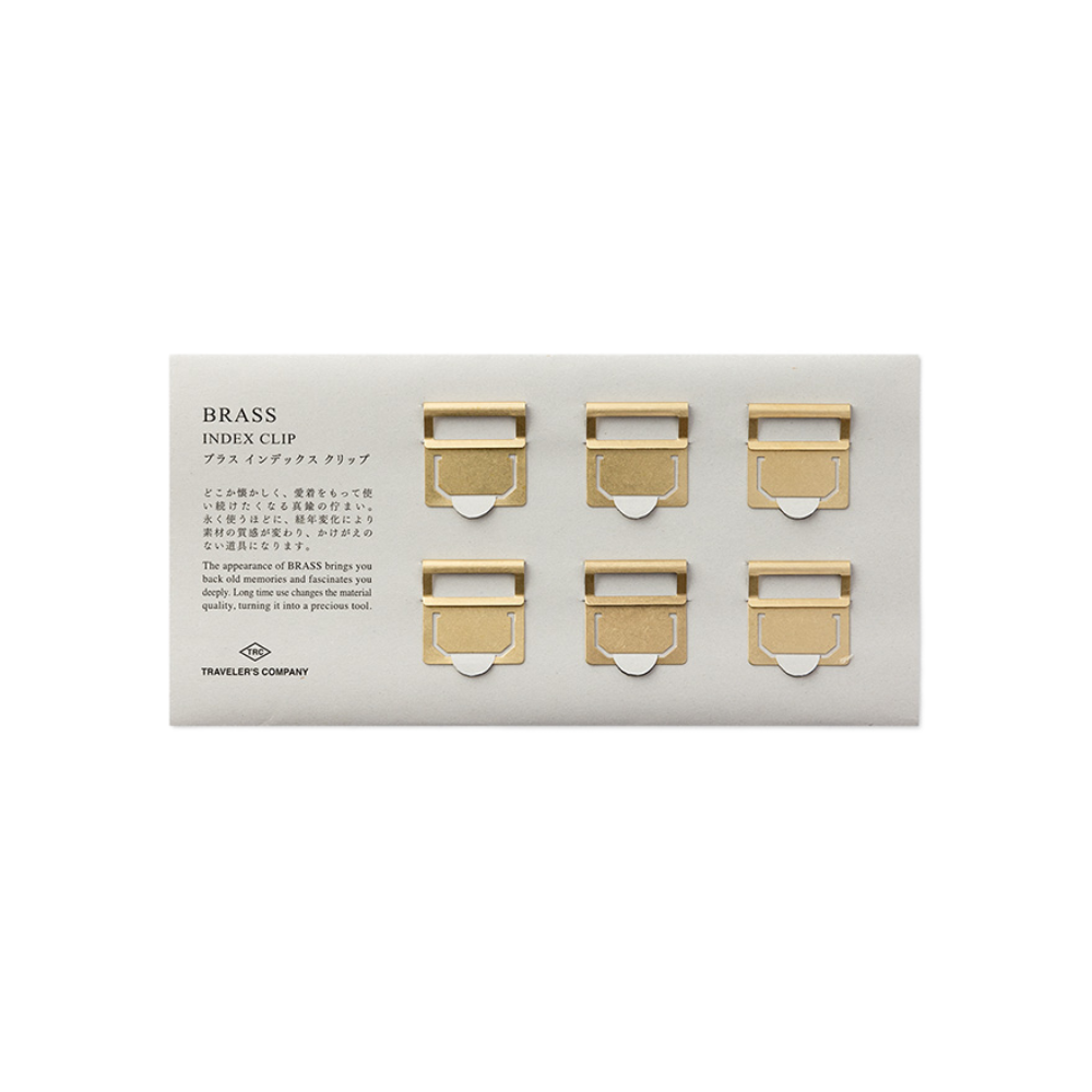 TC Brass Index Clips * Traveler's Company Japan
