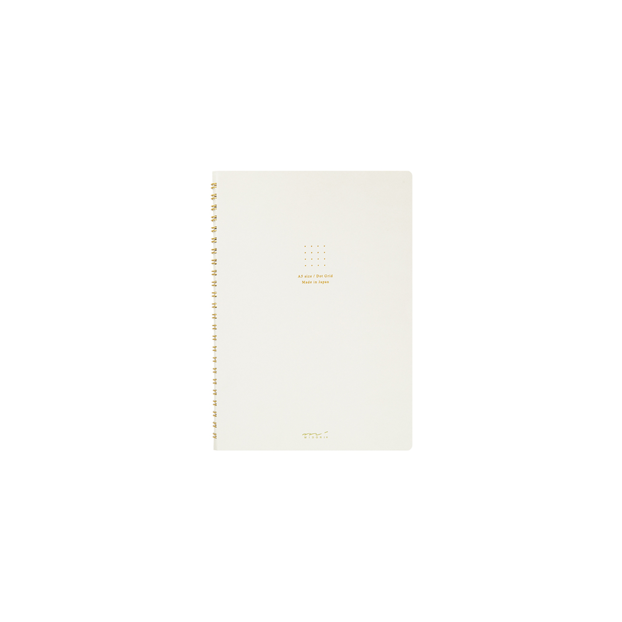 White, Midori Ring Notebook Color Dot * Midori