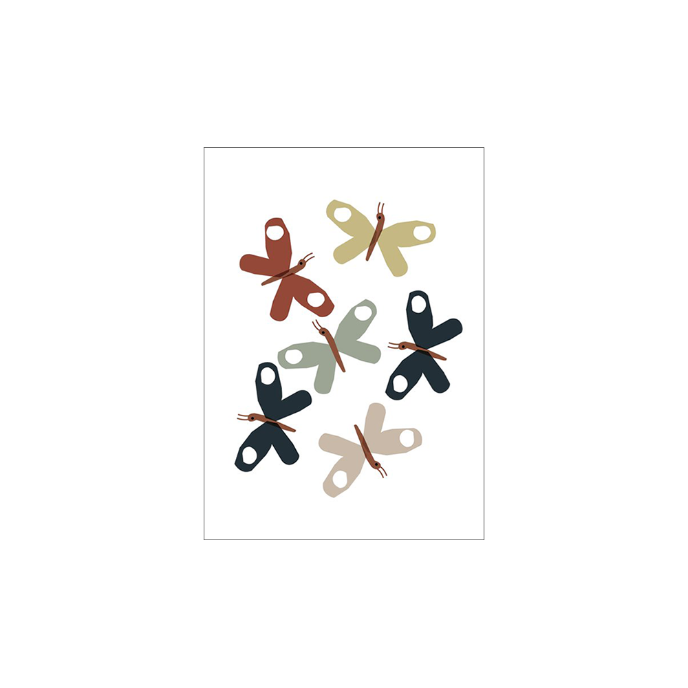 09. Butterflies, greeting card * Michoucas Design
