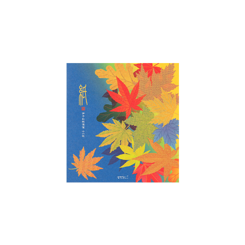 57.1 Fallen Leaves Letter Pad * Midori