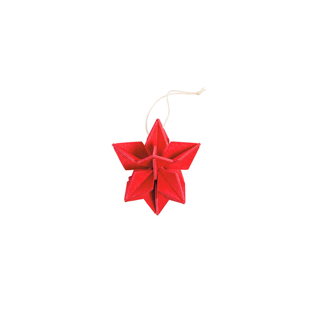 67. Star Bright Red 5cm * 3D puzzle card * Lovi