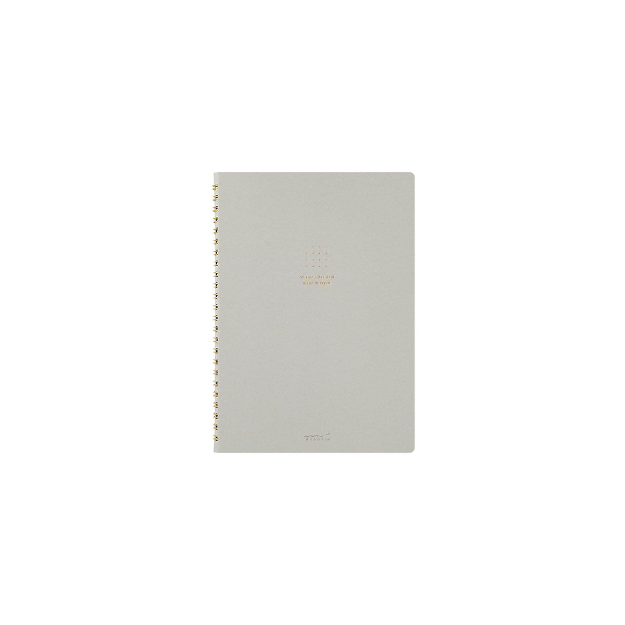 Grey, Midori Ring Notebook Color Dot * Midori