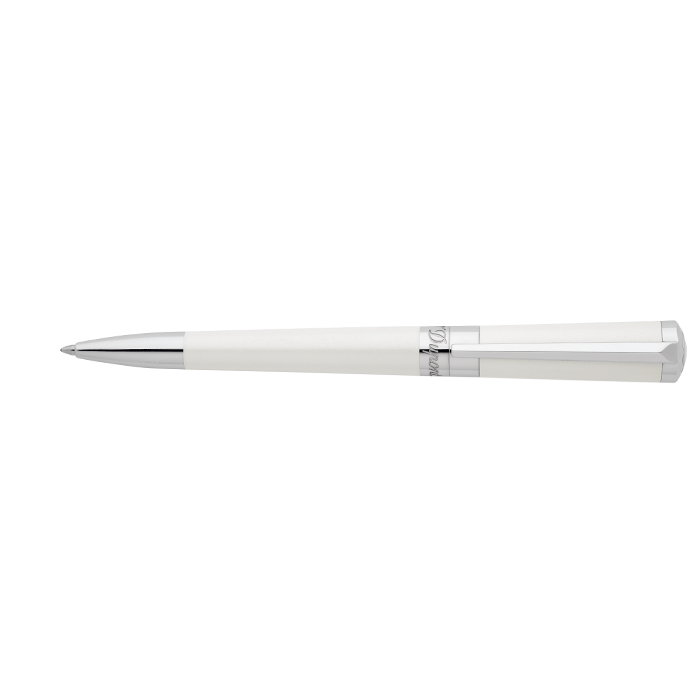 Liberté pearly white lacquer ballpoint * S.T. Dupont