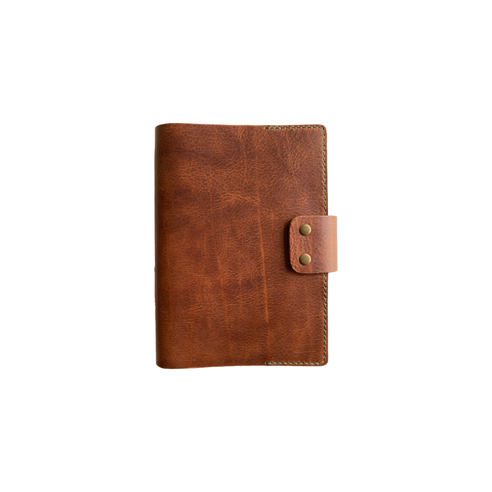 9CC. Hazelnut Olive, leather book cover * Kron