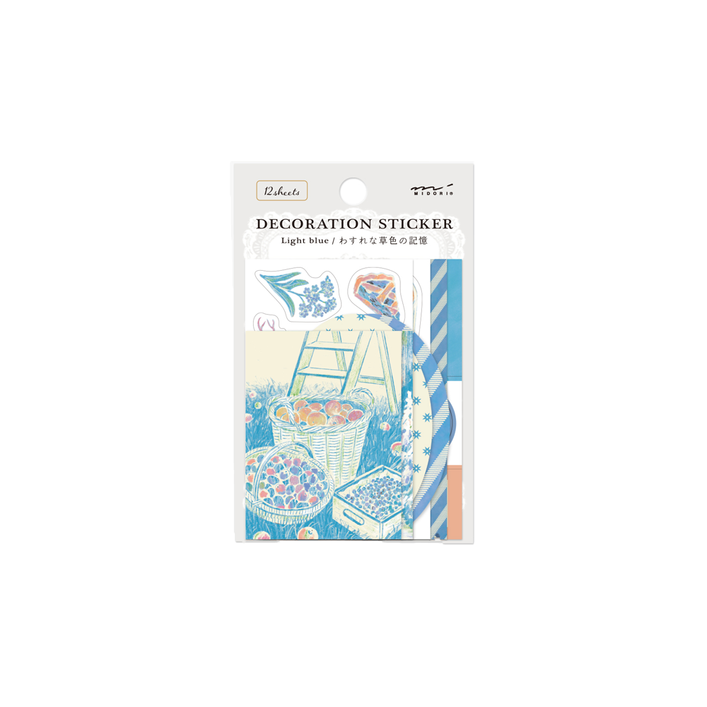 26. **Limited edition** Decoration Sticker Light Blue * Midori