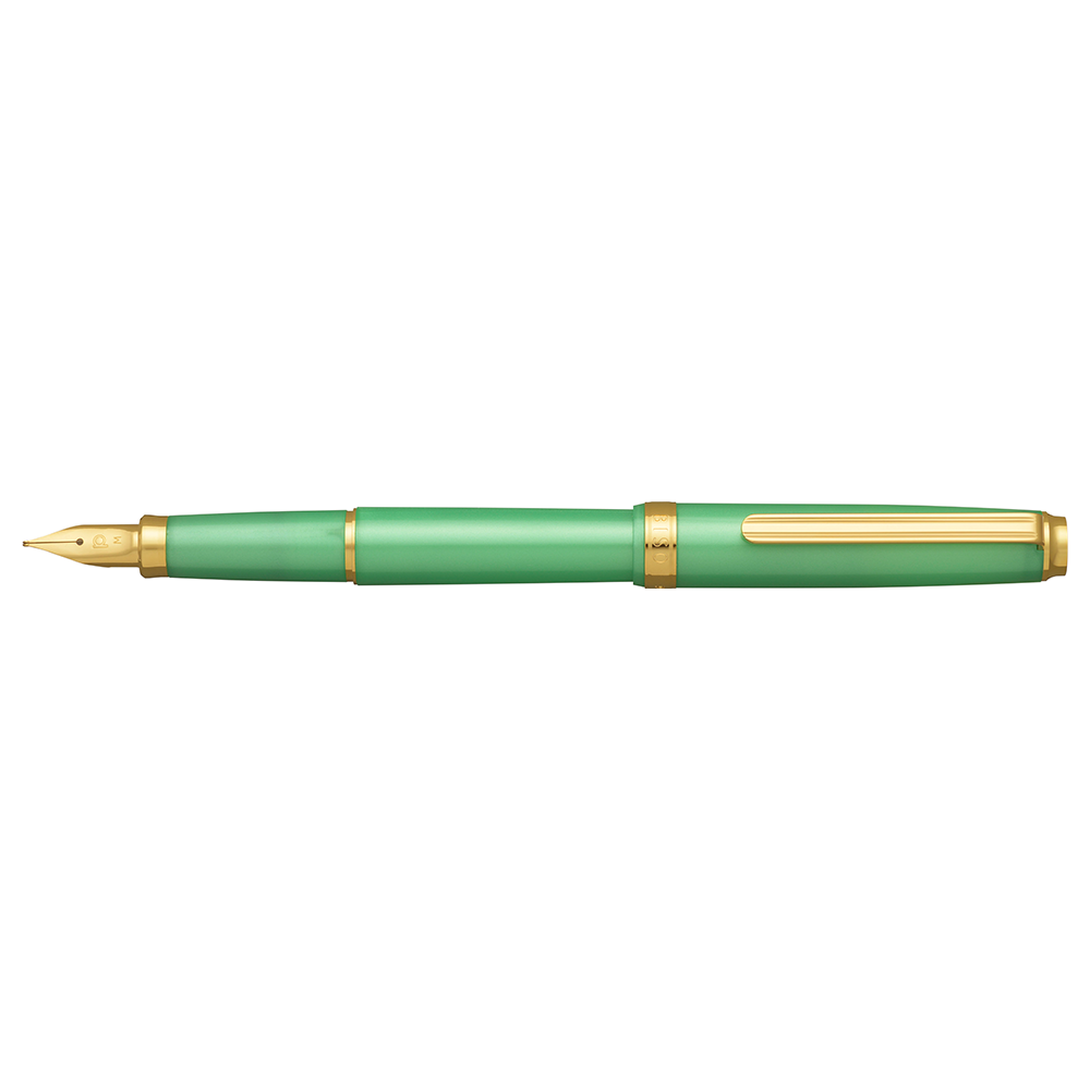 Biso Sparkle Mint Green Fountain Pen * Platinum