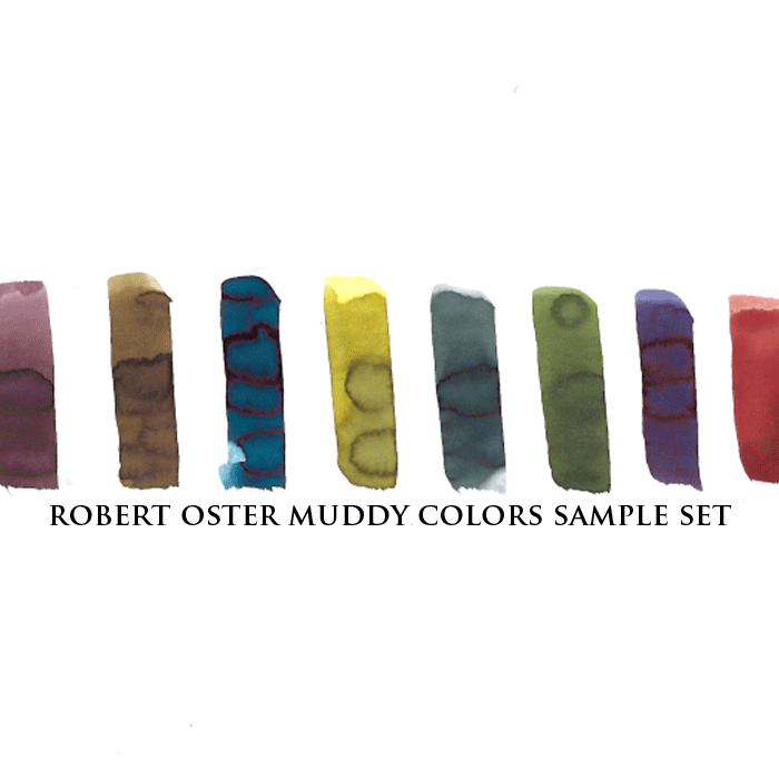 Robert Oster Muddy Colors ink samples