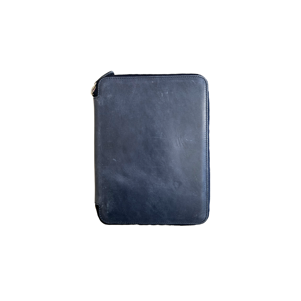 20 Pen Crazy Horse Navy Blue Pen Case * Galen Leather