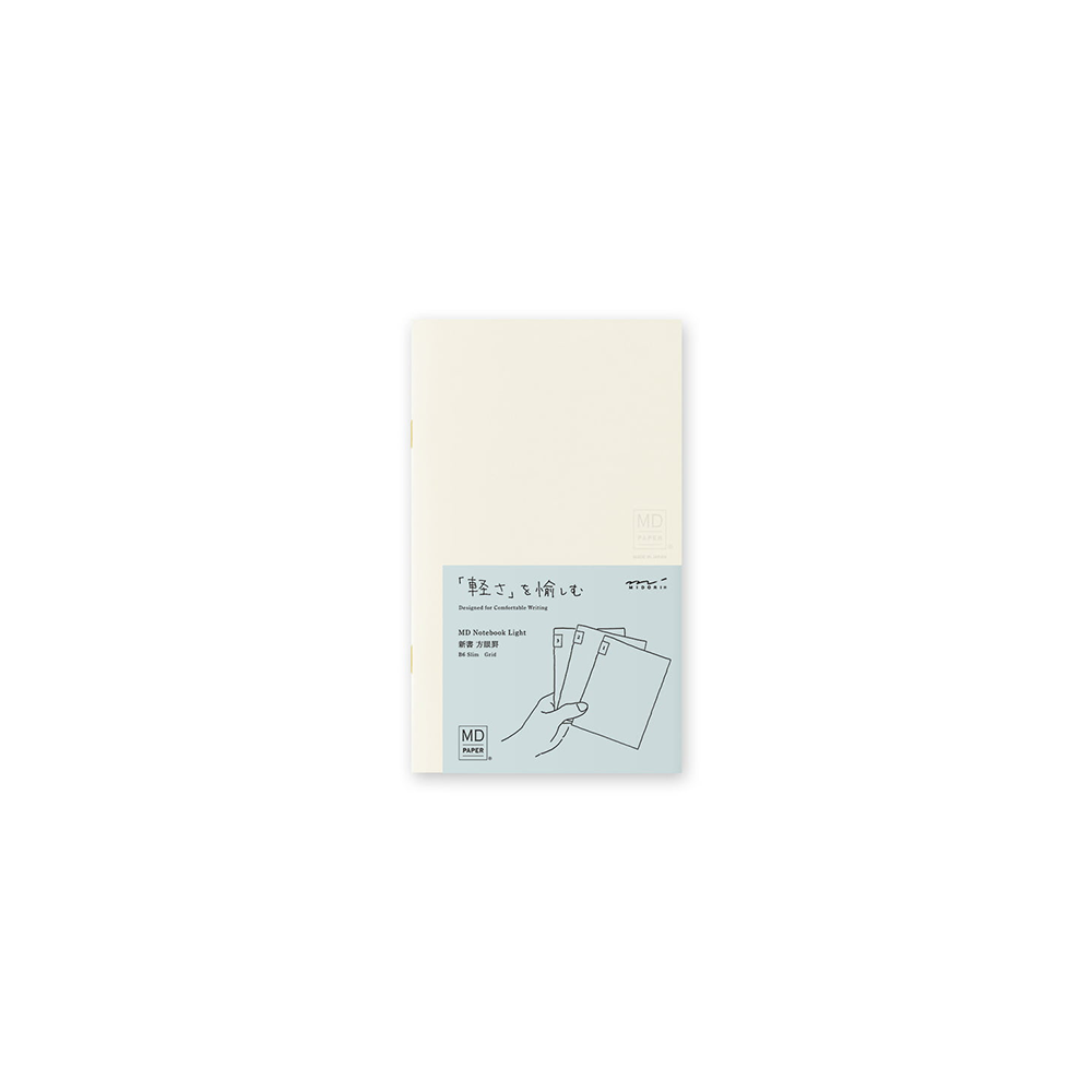 MD Light B6, tri-pack schriftjes, geruit * Midori