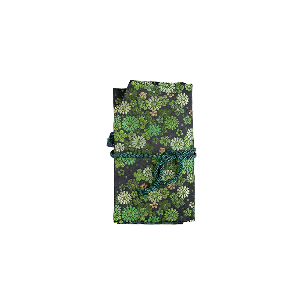Kyoto Nishijin-ori Kiku pen pouch for 5 pens * Nakaya