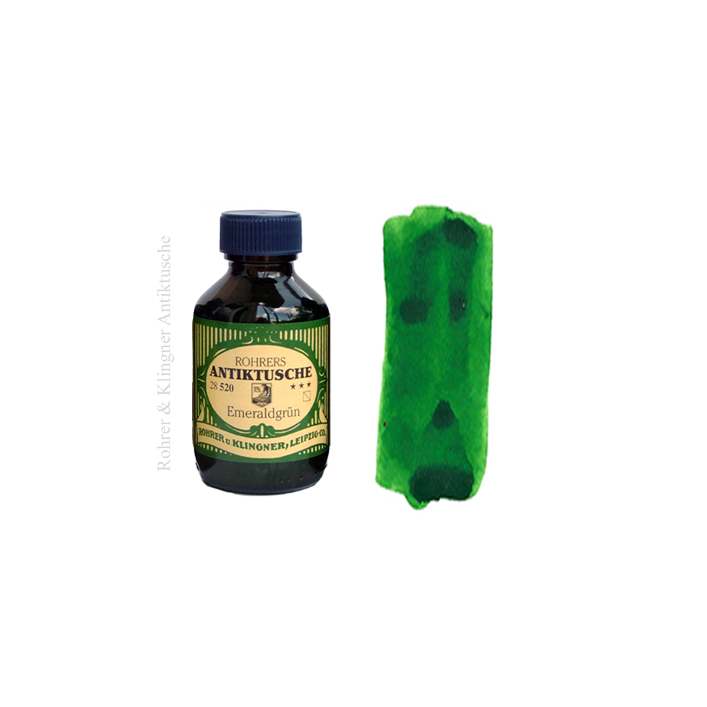 Antiktusche Emeraldgrün, pigment ink * Rohrer & Klingner 