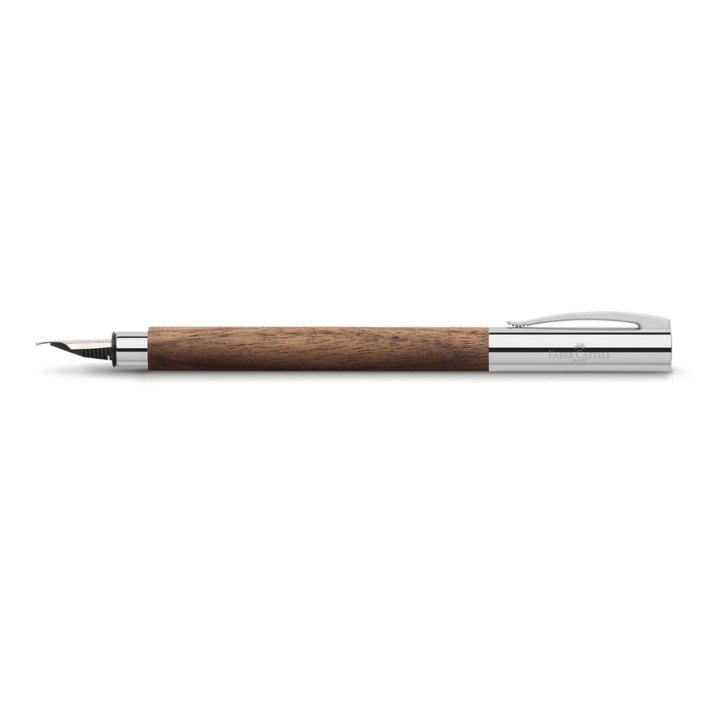 Ambition Walnut darkbrown fountain pen * Faber-Castell