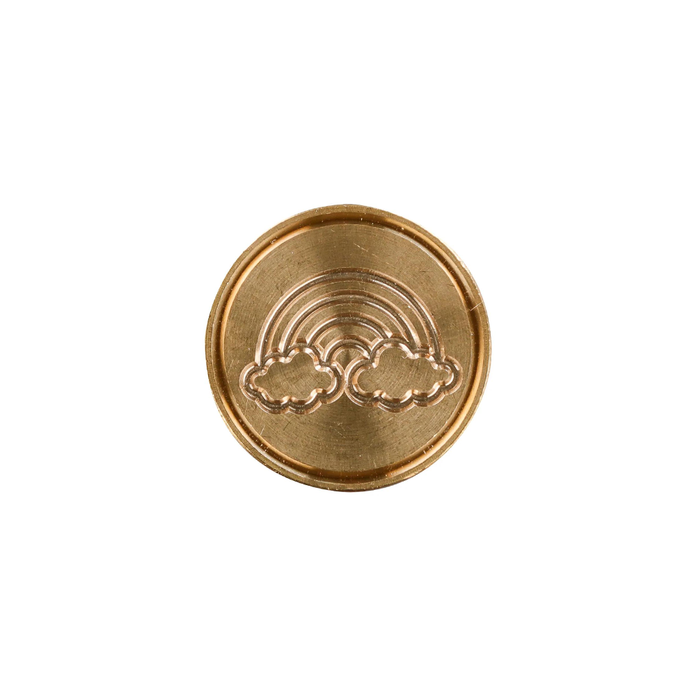 Brass Wax Seal Stamp 24mm Rainbow * J. Herbin