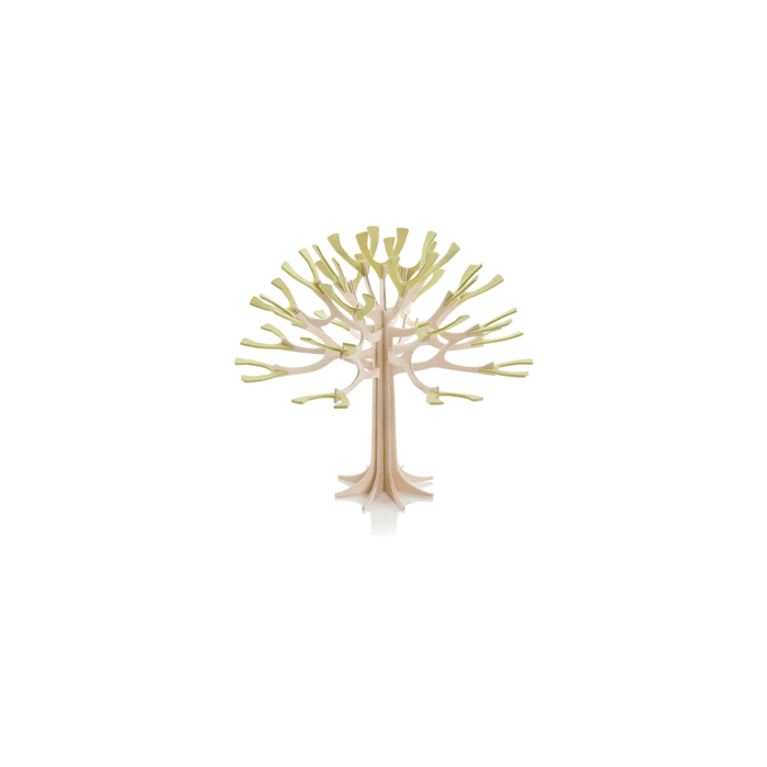 38. Tree naturel-pale green * 3D puzzle card * LOVI