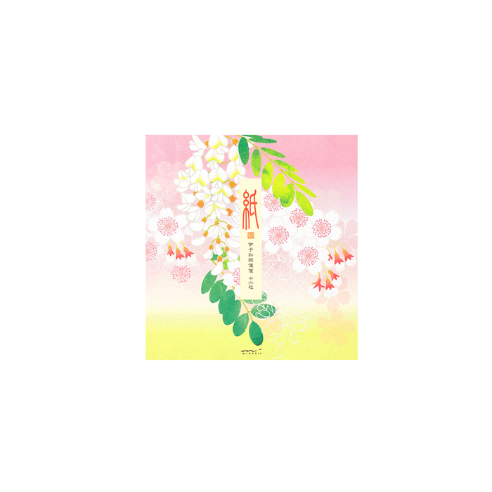 6.1 Cherry blossom and Black Locust * Japanese writing paper * Midori