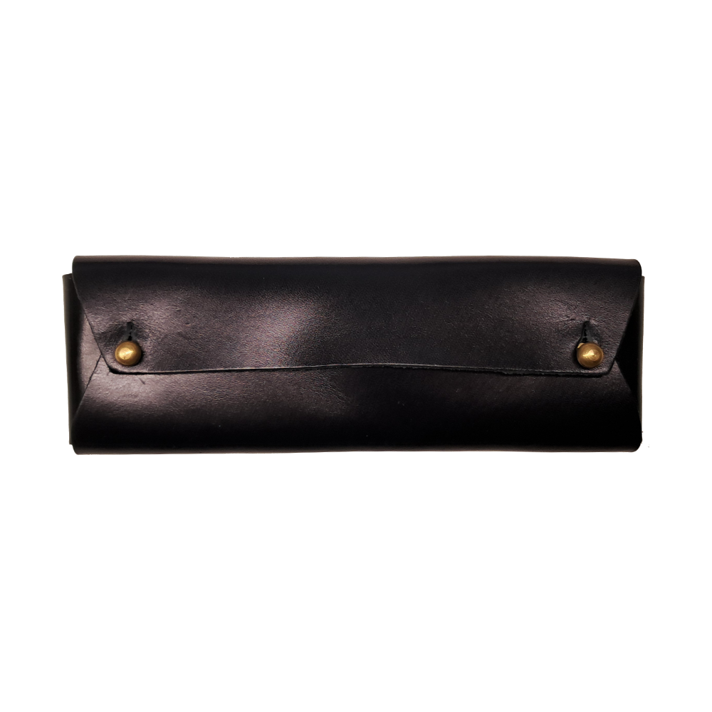 The Student Leather Pencil Case Black * Galen Leather