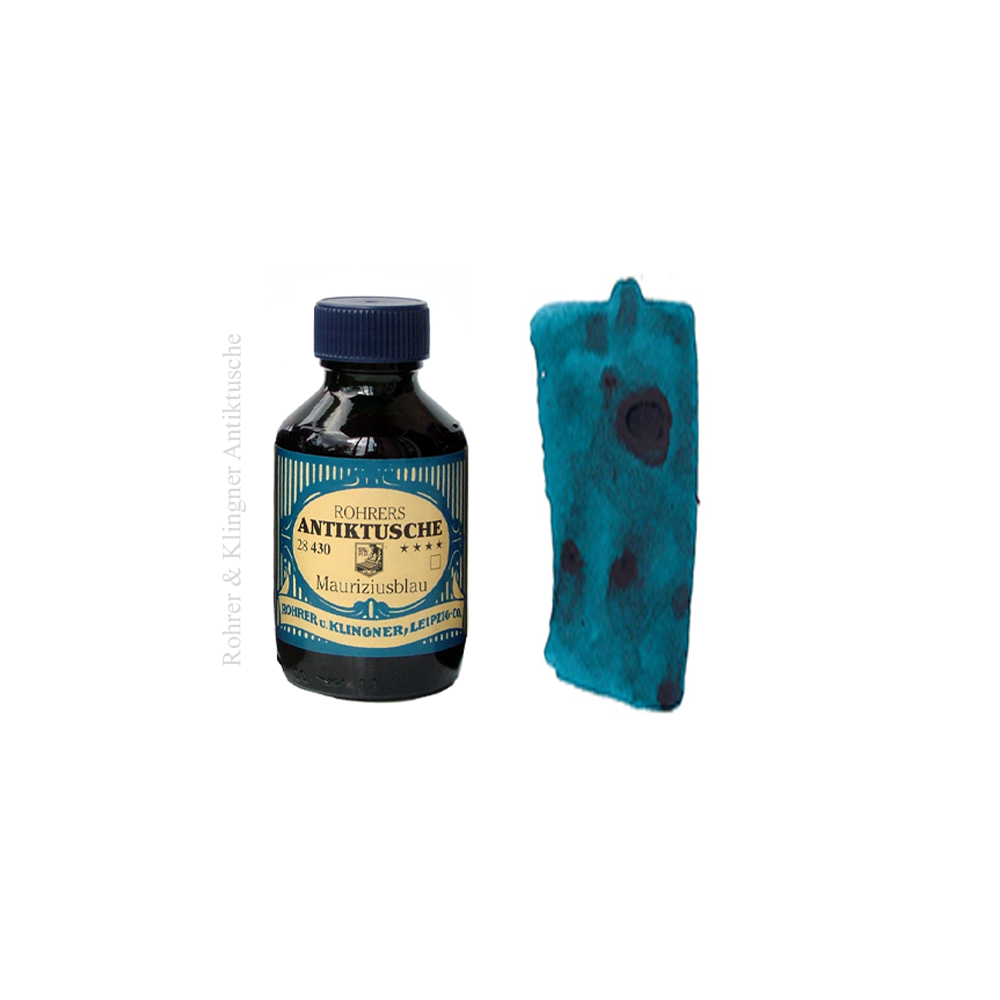 Antiktusche Mauriziusblau, pigment ink * Rohrer & Klingner 