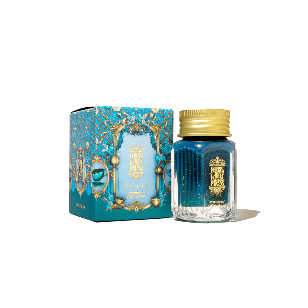 Teatime teal, calligraphy ink 28ml * Ferris Wheel Press