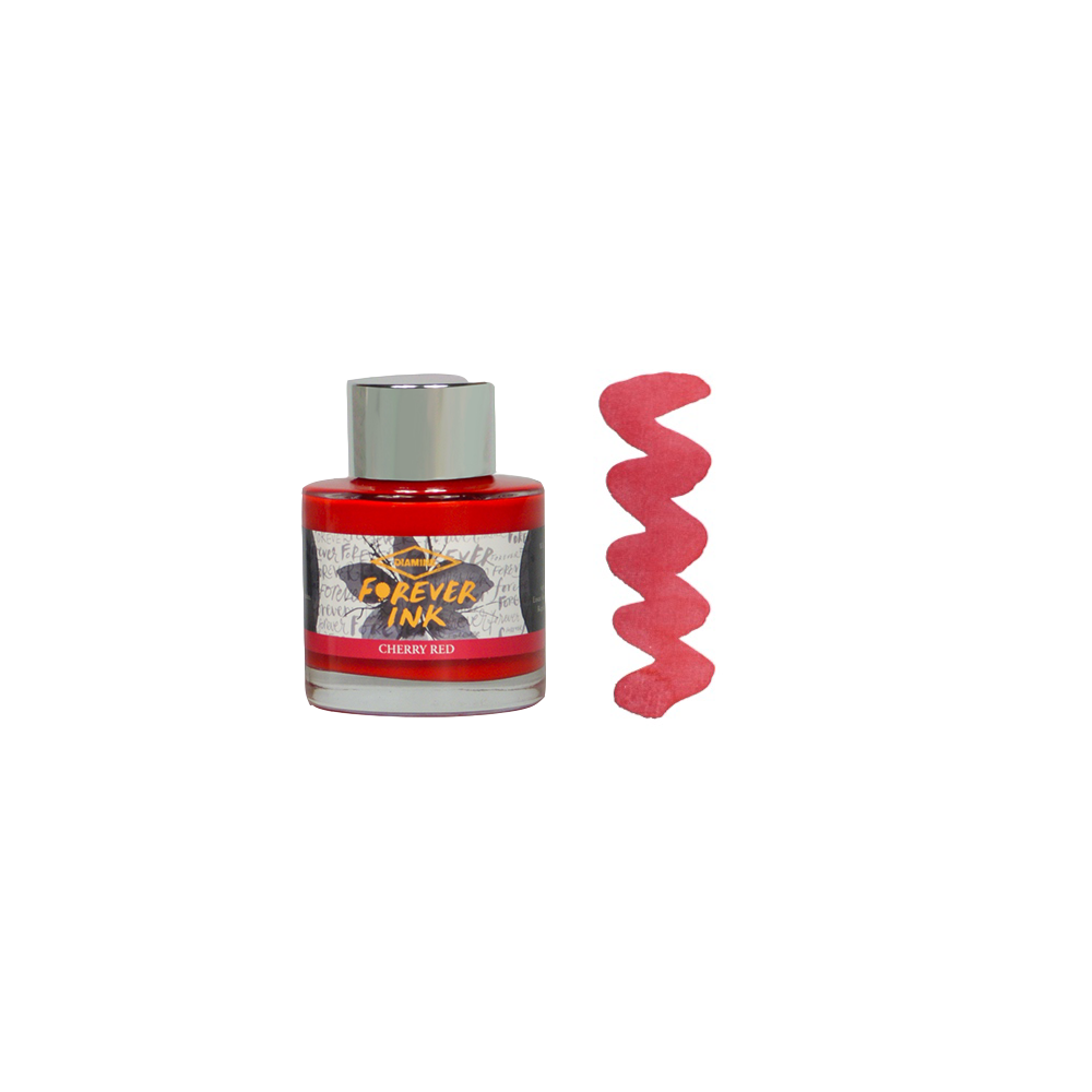 Cherry Red Forever Ink 50ml, pigment * Diamine
