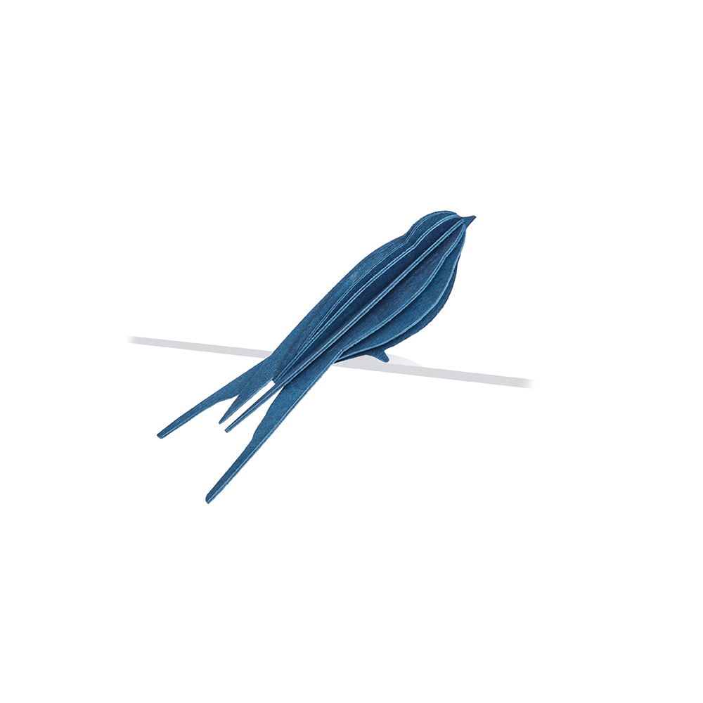 81. Swallow dark blue 15cm * 3D puzzle card * LOVI